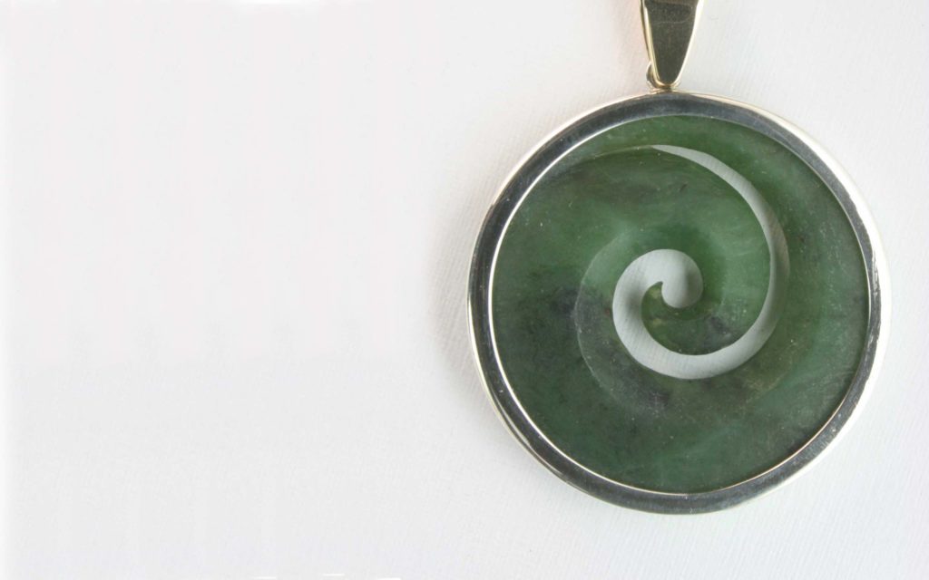Custom carved pounamu by Goldfields Jewellers of Queenstown.