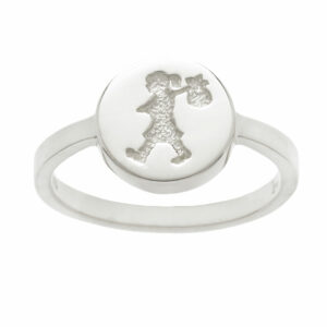 Karen Walker Runaway Girl Stamp Ring