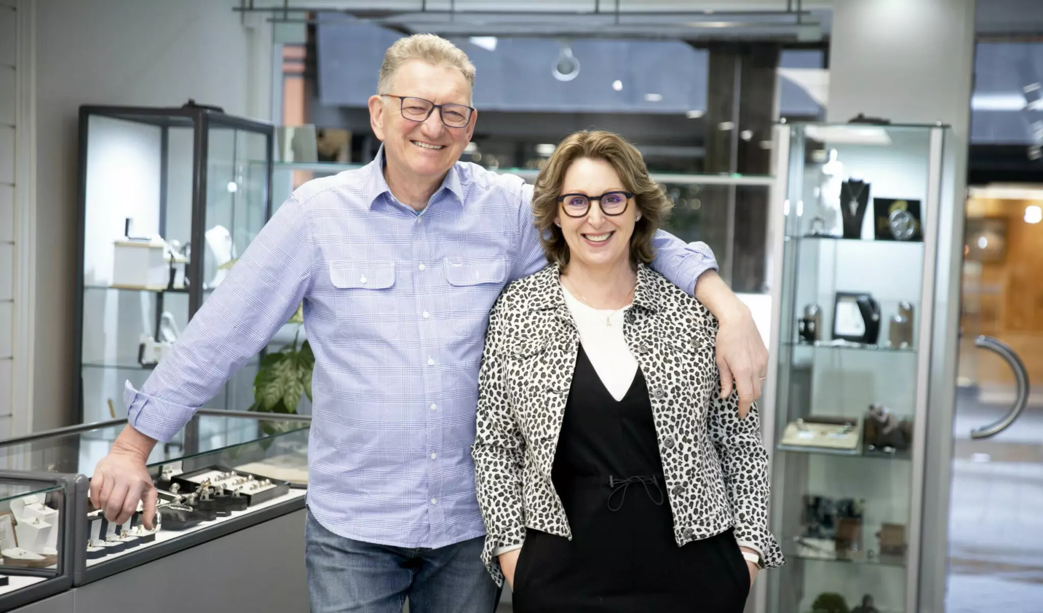 Trond and Anna - Owners, Goldfields Jewellers Queenstown. 