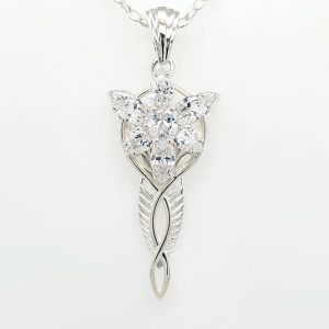 arwen's evenstar necklace on silver chain
